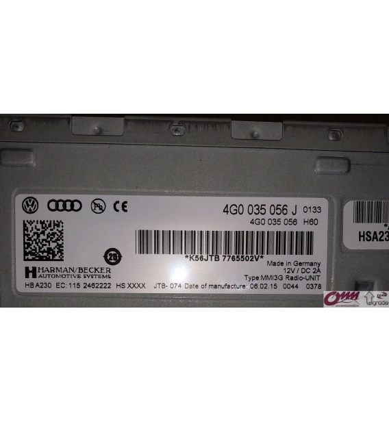Audi Q3 8U MMI 3GP Donanım Yükseltme Sistemi