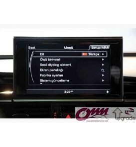 Audi A6 MMI 3GP Türkçe Dil Desteği